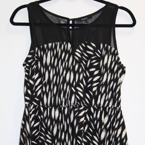 High Low Midi Patterned Dress